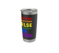 Sii Te Stesso Arcobaleno LGBTQ+ Orgoglio e Libertà Bicchiere termico in acciaio inox doppia parete