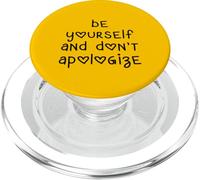 Sii te stesso e non scusarti lettere a forma di cuore PopSockets PopGrip per MagSafe