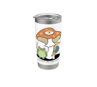 Sii te stesso non scusarti Cottagecore Frog Bicchiere termico in acciaio inox doppia parete