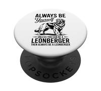 Sii un cane Leonberger Funny Leonberger PopSockets PopGrip Adesivo