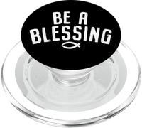 Sii una benedizione, atleta cristiano, coraggioso, cristiano PopSockets PopGrip per MagSafe