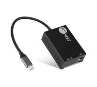 SIIG Adattatore Ethernet Gigabit da USB-C a SFP, 1 Gbps, modalità di risparmio energetico IEEE 802.3az, connettività di rete sicura, dissipazione del calore, Windows e Mac, conforme TAA (JU-NE0D11-S1)