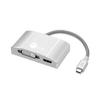Siig ADATTATORE VIDEO MULTIPORTA DA USB-C A 3 IN 1 CON CARICA PD - DVI/HDMI/VGA - Adattatori per cavi video