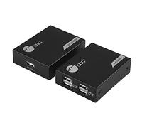 SIIG Extender USB 2.0 a 4 porte, 150 m su cavo Cat6/7, cavo Cat5e fino a 100 m, Plug and Play, trasferimento ad alta velocità, per PC, sorveglianza, videoconferenza, gioco (JU-EX0411-S1)