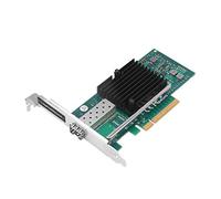 SIIG Singola 10G SFP+ Gigabit Ethernet PCIe Scheda di rete PCIe 2.0 x8 a SFP+ femmina, chipset Intel X520, grande dissipatore di calore, staffe a doppio profilo (LB-GE0411-S1)