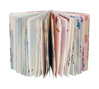 SIIXU Agenda settimanale senza data, agenda per lista delle cose da fare, diario giornaliero a tema floreale, formato A5, 14,7 x 21,6 cm, 128 pagine (rosso)
