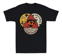 SIJINIRO Maglietta a Maniche Corte The Best 42 The Answer Toife The Universe And Everythingen'S Maglietta Felpa Nera 3XL
