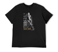 SIJINIRO Maglietta da donna Sheryl Crow Threads Album, Nero , S