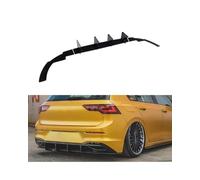 SIJYG1 Auto Spoiler Posteriore per Golf 8, MK8 2020-2022, Plastica Nera, Nero, Autoadesivo