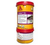 SIKA - Adesivo epossidico per riprese di getto - Sikadur 32+ - Unisce perfettamente vecchio e nuovo calcestruzzo - Impermeabile e versatile su vari materiali edili - 1kg