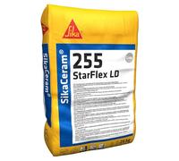 SIKA - Adesivo per piastrelle e pietre - SikaCeram 255 StarFlex LD, Grigio - Ideale per carichi elevati, piscine e sistemi radianti - Tecnologia a bassa polvere per un lavoro pulito - 25kg