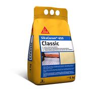 Sika Ceram-650 Classic, bianco, guarnizione minerale in porcellana, stucco di cemento colorato per riempimento di giunti da 1-6 mm in paramenti e pavimenti interni ed esterni, 5 kg