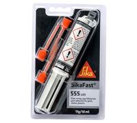 SIKA - Adesivo da costruzione - SikaFast 555 L03 nero - ideale per metalli, plastica, vetro e legno - indurimento rapido - 10 ml