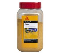 SIKA Colore Cem, giallo, tintura in polvere per cemento, calce e cerotti, 0,4 kg per contenitore