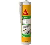 Sika cryl struttura granulare stucco acrilico verniciabile per intonaco, crepe, stucchi interni ed esterni, cartuccia da 300 ml, colore bianco