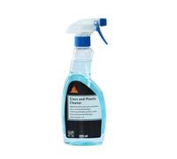 Sika - Detergente di pulizia a base d'acqua per vetro e plastica - rimozione impronte, residui - Spray da 500ml