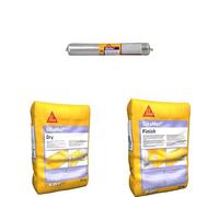 SIKA - Kit Deumidificazione Pareti con Iniezione per trattamento dell’umidità di risalita, Intonaco alta traspirabilità per Risanamento delle mura Umide e Rasante per Intonaci ad alta traspirabilità