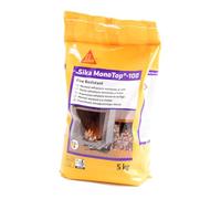 Sika - Sika Monotop 100 Fire Resistant, Grigio - Malta refrattaria monocomponente - Allettamento di blocchi refrattari - Facile da applicare - Sacchi da 5 kg