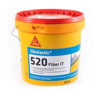 SIKA - Membrana fibrorinforzata - Sikalastic-520 Fiber IT, Rosso - Protezione calpestabile per terrazze e balconi - Resistente a UV e intemperie, pronta all’uso - 20kg