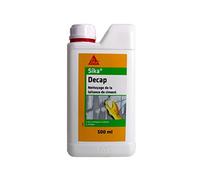 SIKA - Pulitore detergente per diluire per lattizio di cemento per piastrelle e attrezzature - Sika Decap - Interno/Esterno -Sciogliere il cemento indurito - 500ml