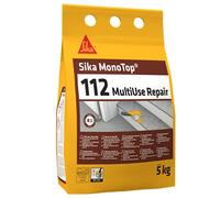 SIKA - Riparazione del calcestruzzo - Sika MonoTop 112 Multiuse Repair - Adatto per la riparazione di elementi in calcestruzzo - Buona aderenza su molti supporti - 5kg