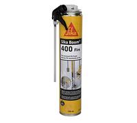 SIKA - Schiuma poliuretanica con classificazione al fuoco - Sika Boom 400 Fire - Rosa - Elevata resistenza al fuoco fino a +90°C - Applicazione con pistola o manuale - 750ml