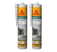 SIKA - Sigillante siliconico universale - SikaSeal-170, Bianco - Perfetto per ambienti umidi come bagni e docce - Barriera impermeabile e antimuffa ultra resistente ai raggi UV - 300ml