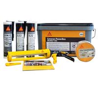 Sika - Sika Caravan PowerBox - Set completo per sigillare e sigillare il caravan - per molti materiali - Utilizzabile per interni ed esterni - resistente alle intemperie e alle intemperie