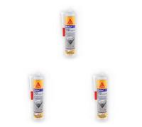 Sika - Sikaflex-112 Crystal Clear - Adesivo sigillante trasparente - Multiuso - Uso interno ed esterno - Buona presa iniziale - Cartuccia da 290ml (Confezione da 3)