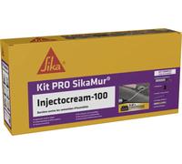 Sika - SikaMur InjectoCream 100, trattamento contro la risalita capillare/aumento dell'umidità nelle pareti, kit lineare da 20 m, bianco