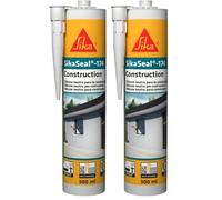 SIKA - Silicone neutro flessibile per edilizia e serramenti - SikaSeal-174 Construction, Marrone - Sigillante finestre, docce, facciate, ambienti umidi - Resistente muffa e UV - Interno/esterno -300ml
