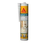 SIKA SikaSeal-175 Sigillante silicone per ambienti umidi, Bianco, Resistente all'acqua, Ottimo per giunti in bagni e cucine, Forte adesione, VOC bassi e senza solventi, 300 ml