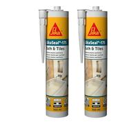 SIKA - Silicone per sanitari e piastelle - SikaSeal-175, Bianco - Bagni e cucine sempre brillanti - Formula impermeabile e antimuffa che non ingiallisce mai - 300ml (Confezione da 2)