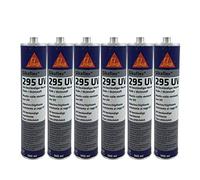 Sikaflex 295 - Set di 6 adesivi UV per vetri in plastica, estremamente resistenti ai raggi UV, ideale per la costruzione di barche da 300 ml, colore: Nero