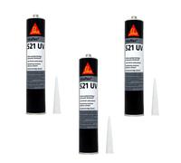 Sikaflex® 521 UV 300Ml - Grigio Chiaro 3 Pezzi