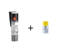 Sikaflex 522 Caravan 300Ml STP Sigillante + Sika Attivatore 205 Confezione 30Ml