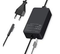 SiKER 65W Alimentatore Surface Pro Caricatore Compatible con Microsoft Surface Pro 9/8/7/6/5/4/3/X, Surface Go 3/2, Surface Laptop /4/3/2