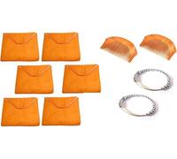 Sikhism Gutka Sahib Cover/Pothi Holy Book Covers 6 Pc con pettine per capelli in legno Sikh Kangha 2 pz e Simran Mala Kada per meditazione tenuta in mano 2 pz