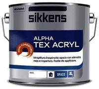 SIKKENS ALPHA TEX ACRYL NEW BIANCO 2,5 LITRI NUOVA FORMULA MAXI COPERTURA