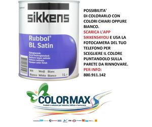 SIKKENS RUBBOL BL SATIN SMALTO ALL'ACQUA SATINATO PRATICO INTERNO/ESTERNO