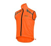 Sikma Gilet da ciclismo leggero antivento senza maniche gilet riflettente da corsa ciclismo jersey ad alta visibilità Primavera Bike Vest Abbigliamento Gilet leggero termico., Arancione, L