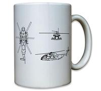 Sikorsky CH-53 Sea Stallion 11578 - Tazza con elicottero
