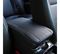 SikRea Copri Bracciolo Auto per Ford Puma K2 / Puma ST 2020 2021 2022 2023 2024 2025 2026, Cuscino per Bracciolo per Auto, Cuscino Impermeabile per Auto Accessori per Console Centrale,Black Red