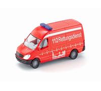 siku 0805, Ambulanza, 1:87, Metallo e Plastica, Rosso, Per uso in vari contesti, Modellino giocattolo per bambini