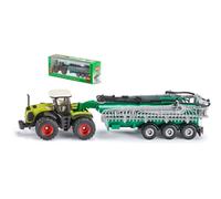 SIKU 1/87 AGRICOLO TRATTORE CLAAS XERION C/BOTTE SPANDILIQUAME MODELLINO STATICO