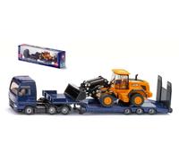 SIKU 1/87 CAMION CON RIMORCHIO PALA GOMMATA MODELLINO STATICO DIECAST