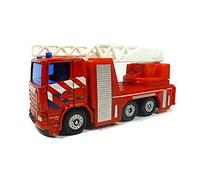 Siku 1014003 Camion dei vigili del fuoco olandesi con scala allungabile e girevole, in metallo e plastica, rosso