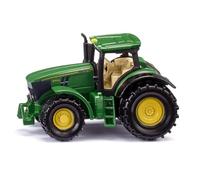 siku 1064, John Deer 6250R Tractor, Metal/Plastic, Green, Incl. trailer hitch, Wheels with rubberised tyres