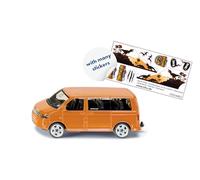 Siku Volkswagen Multivan - Rosso - Robusto veicolo ricreativo con portellone posteriore apribile - senza PVC - giocattolo su piccola scala - costruzione stabile - SK-1070