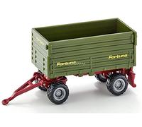 siku 1077, Rimorchio a due assi, Metallo e Plastica, Verde, Cassone ribaltabile lateralmente